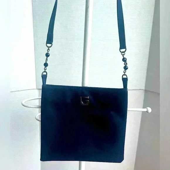 Black Satin Guess Crossbody/shoulder Bag - Picture 1 of 8